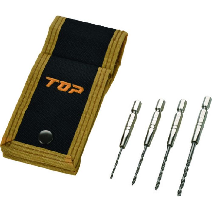 TOP 鉄工ドリル4本セット(Tcode:1025986)