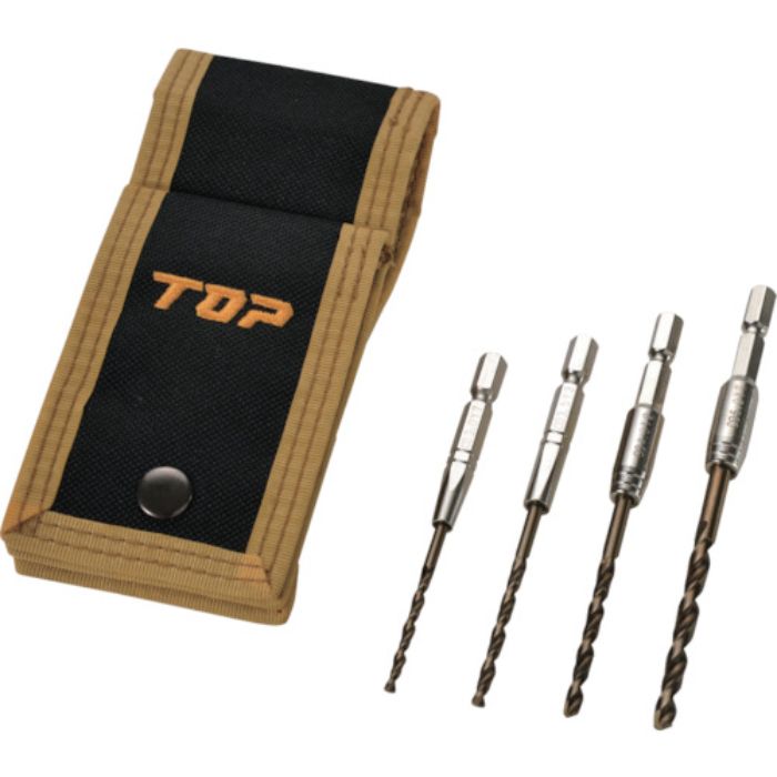 TOP 鉄工ドリル4本セット(Tcode:1025987)
