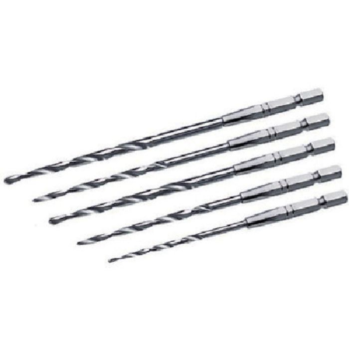 TOP 六角シャンク鉄工ドリルセット 5本組 3.2〜5.0mm(Tcode:7226781)