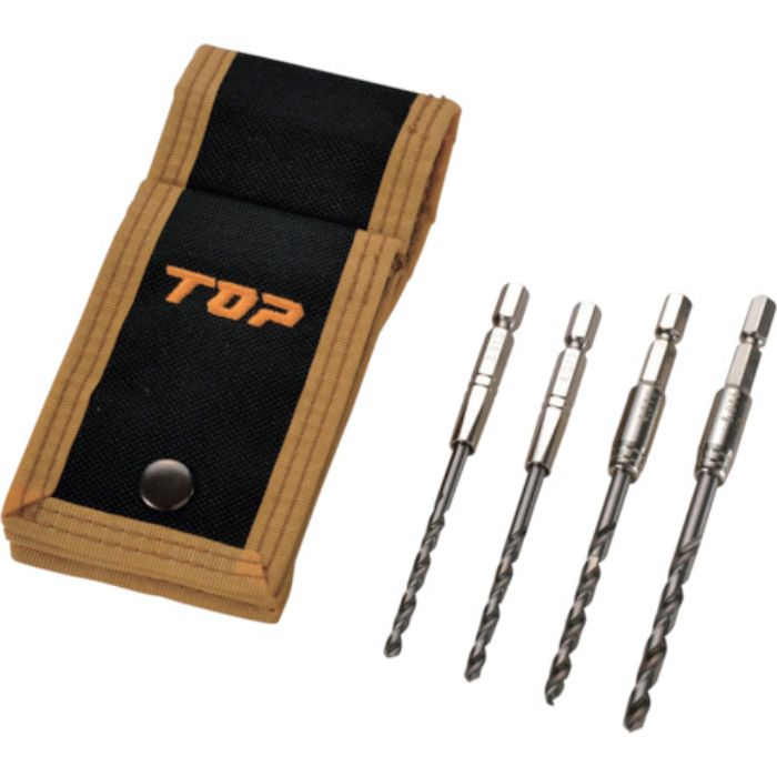 TOP 鉄工ドリル4本セット(Tcode:1025988)