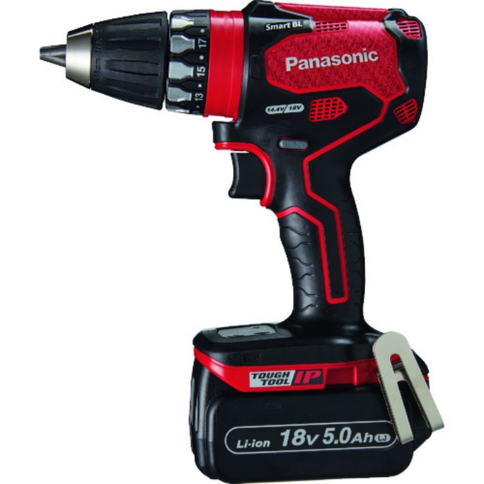 Panasonic デュアル 18V5.0Ah 充電式ドリルドライバー 赤(Tcode:1988298)