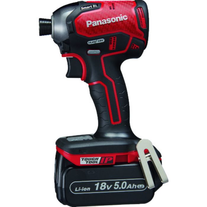 Panasonic デュアル インパクトドライバー 18V 5.0Ahセット 赤(Tcode