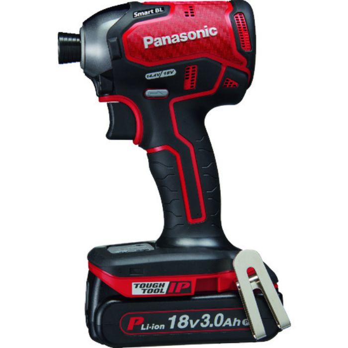 Panasonic デュアル インパクトドライバー 18V 3.0Ahセット 赤(Tcode:2004665)