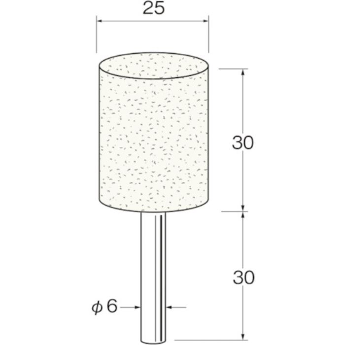 リューター 軸付フェルトバフ円筒型幅(mm)30(Tcode:1281841)