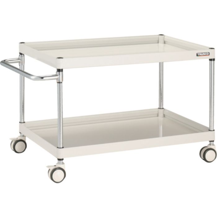 TRUSCO ツールワゴン ファルコンワゴン 900×600 ウレタン双輪車 ホワイト(Tcode:4369327)