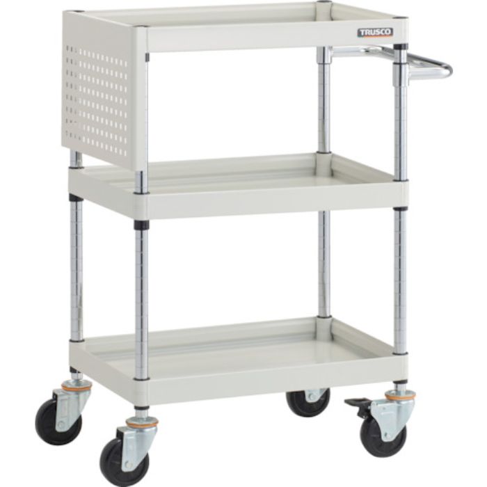 TRUSCO ツールワゴン ファルコンワゴン 600X400 短パネル付 ホワイト(Tcode:2195070)