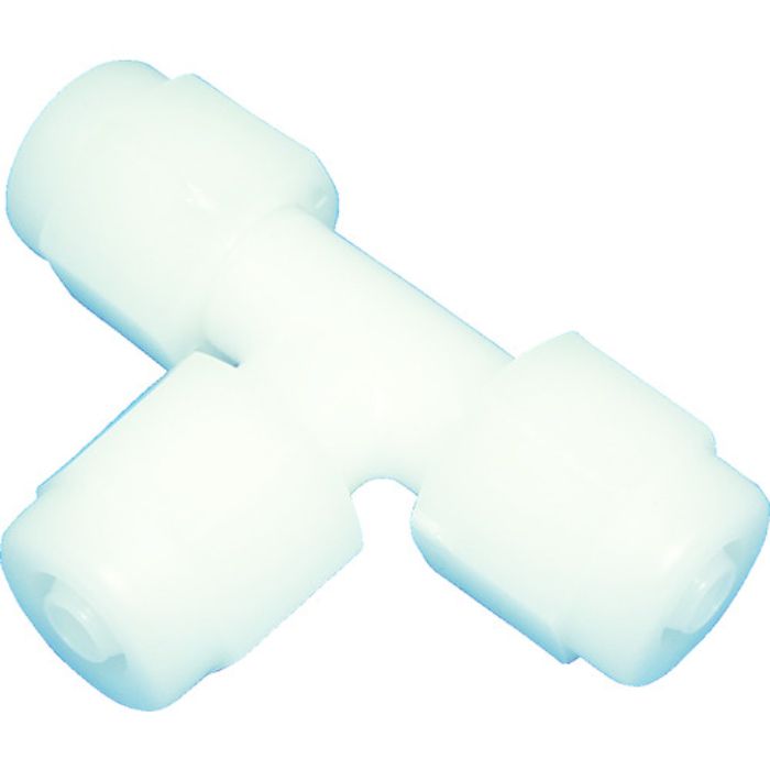 アラム チューブ継手 FUコネクター T型 ポリプロピレン(白)(1764-03) 適用チューブ径4×6mm(Tcode:8186673)