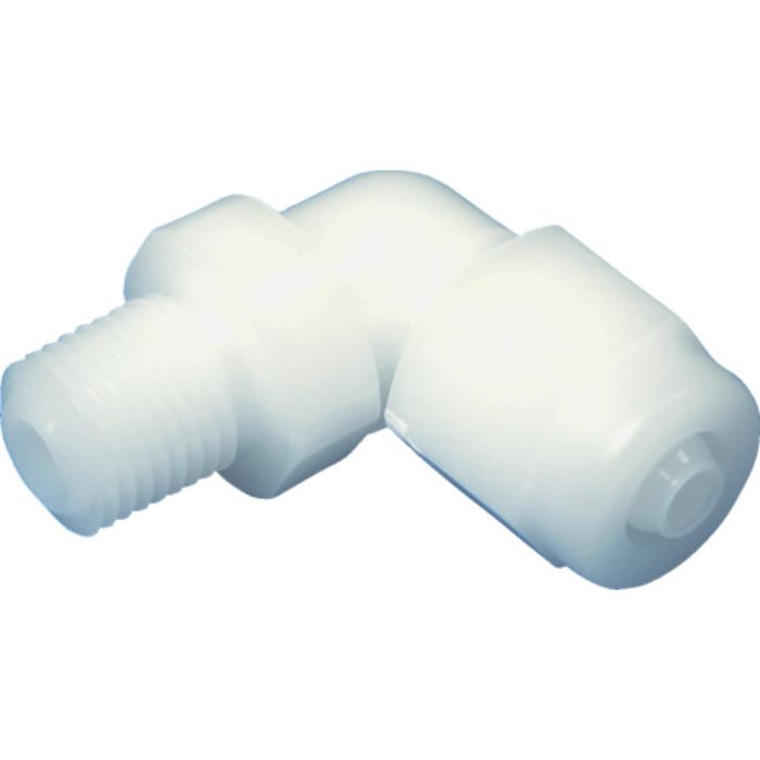 アラム チューブ継手 FUコネクター ハーフエルボ ポリプロピレン(白)(1768-10) 適用チューブ径12×16mm(Tcode:8186687)