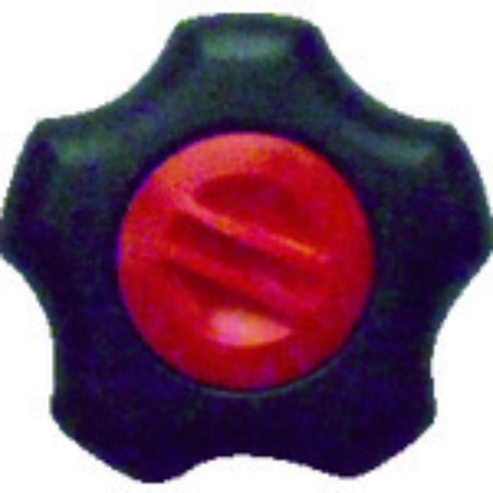 三星 フィットノブ M6 本体/黒 キャップ/赤 (5個入り)(Tcode:3632989)