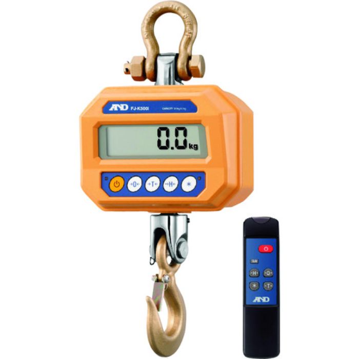 A&D ホイストスケール クレーンスケール 500KG 最小表示0.1(0〜250kg)0.2(250〜500kg)(Tcode:4565428)