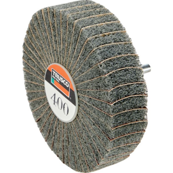 TRUSCO ナイロンミックスホイール外径100X厚25X軸6 400# 5個入(Tcode:1730339)