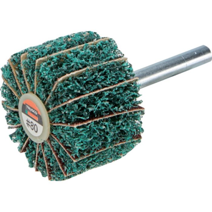 TRUSCO ナイロンミックスホイール 外径100X厚25X軸6 80♯ 5個入(Tcode:1730282)