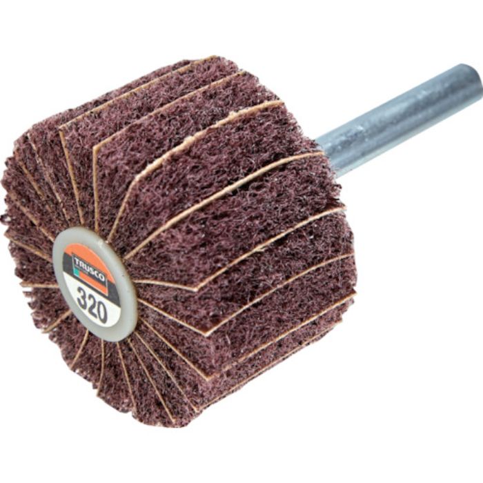 TRUSCO ナイロンミックスホイール 外径40X厚25X軸6 320♯ 5個入(Tcode:1730045)