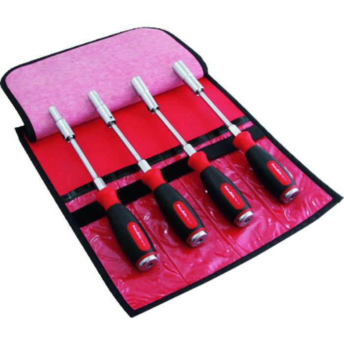 Pro-Auto 4本組フレックスナットドライバーセット(Tcode:1372639)