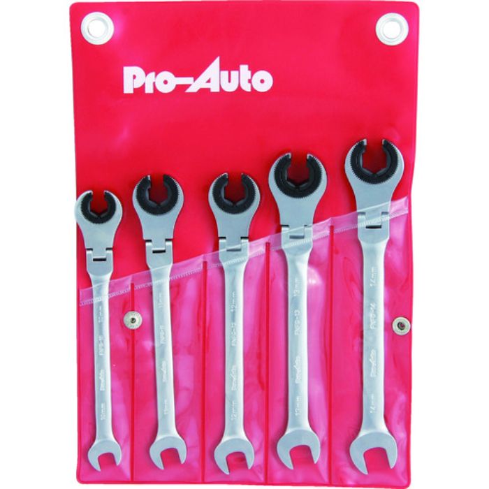 Pro-Auto 5本組フレアナットフレックスギアレンチセット(Tcode:8533507)