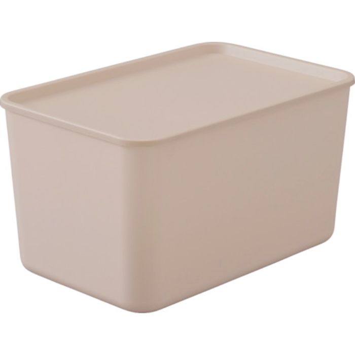 IRIS 288497 フタ付き 積み重ねBOX FTB-45D ピンクベージュ(Tcode:3379603)