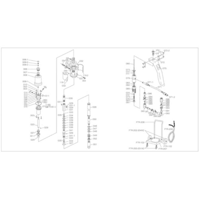 TRUSCO エアルブリケーターFTR-65G用 ナット(Tcode:4147944)