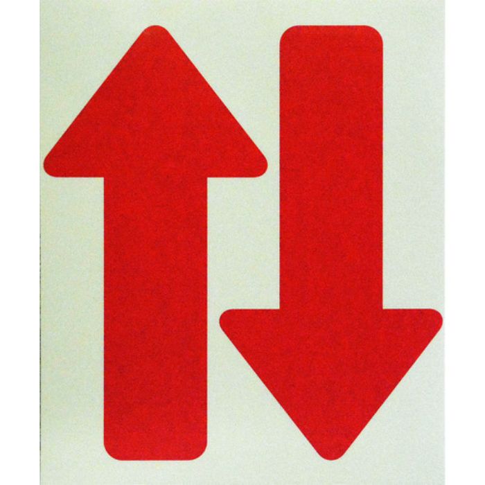 光 フロア誘導サイン矢印赤 2枚入(Tcode:2264097)