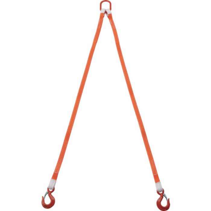 TRUSCO 2本吊ベルトスリングセット 25mm幅X1.5m 吊り角度60°時荷重0.86t(最大使用荷重1t)(Tcode:2580328)