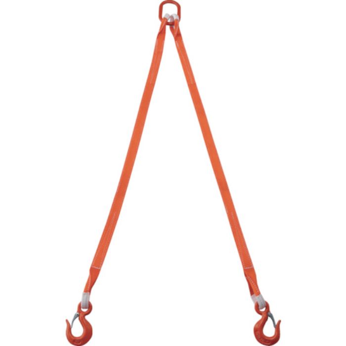 TRUSCO 2本吊ベルトスリングセット 35mm幅X1.5m 吊り角度60°時荷重1.72t(最大使用荷重2t)(Tcode:2580333)