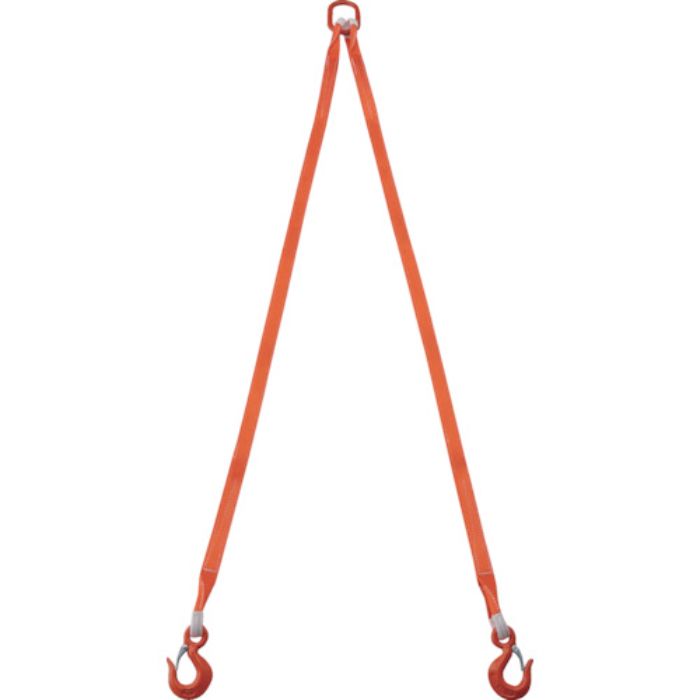 TRUSCO 2本吊ベルトスリングセット 35mm幅X2m 吊り角度60°時荷重1.72t(最大使用荷重2t)(Tcode:2580330)