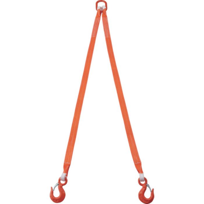 TRUSCO 2本吊ベルトスリングセット 50mm幅X2m 吊り角度60°時荷重2.58t(最大使用荷重3t)(Tcode:2580332)