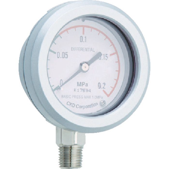 CKD 圧力計 差圧計 接続口径Rc1/4(Tcode:4410882)