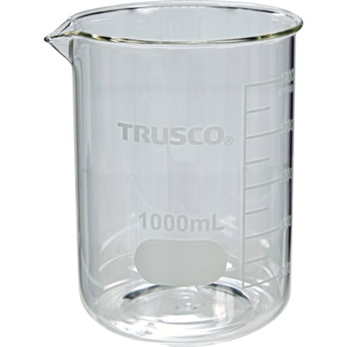 TRUSCO ガラスビーカー 1000ml(Tcode:2179226)