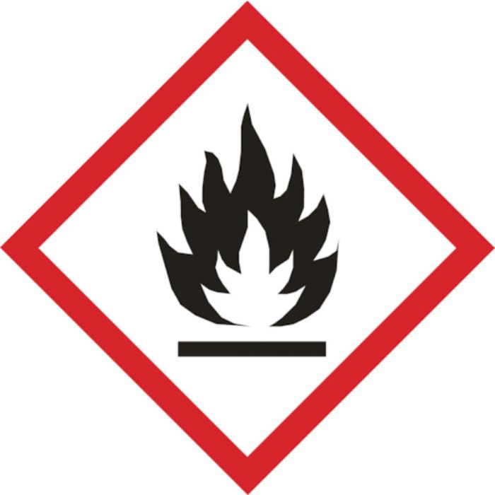 TRUSCO GHSラベル標識 炎 40×40mm 5枚入 PET(Tcode:3633980)