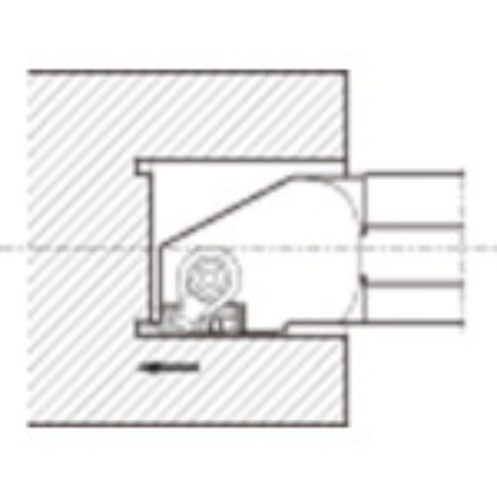 京セラ 端面溝入れ加工用ホルダ GIFV 丸シャンク