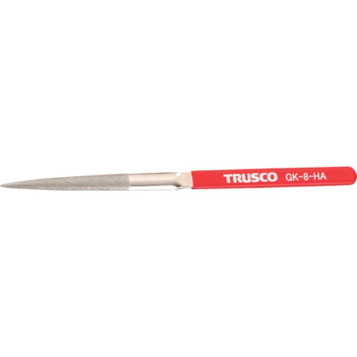 TRUSCO ダイヤモンドヤスリ 鉄工用#140 半丸 1本入 全長200mm(8本組サイズ)(Tcode:1179233)