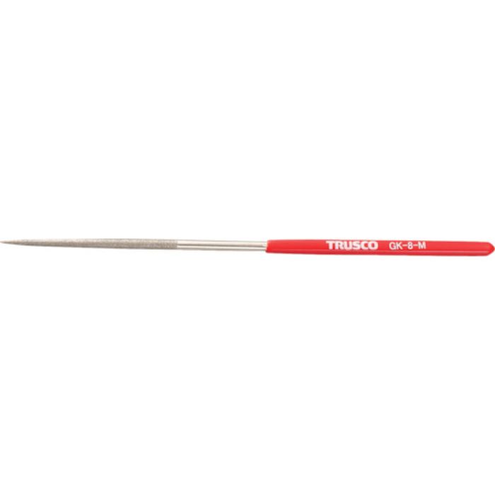 TRUSCO ダイヤモンドヤスリ 鉄工用#140 丸 1本入 全長200mm(8本組サイズ)(Tcode:1176862)
