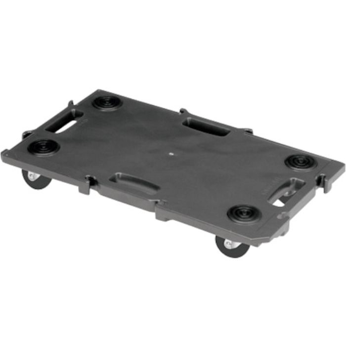 YAZAKI 連結型樹脂製平台車 ”ミニポリトラー” ブラック(Tcode:2577416)