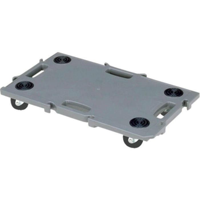 YAZAKI 連結型樹脂製平台車 ”ミニポリトラー” ダークグレー(Tcode:2577870)