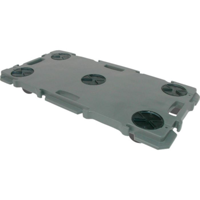 YAZAKI 連結型樹脂製平台車 ”ミニポリトラー” ダークグレー(Tcode:2577869)