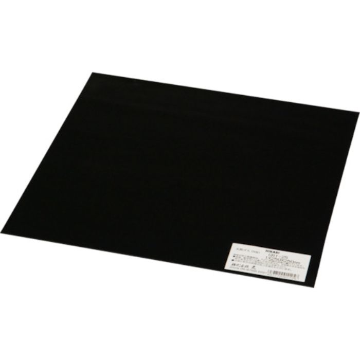 光 ゴム板 黒1×250×250mm