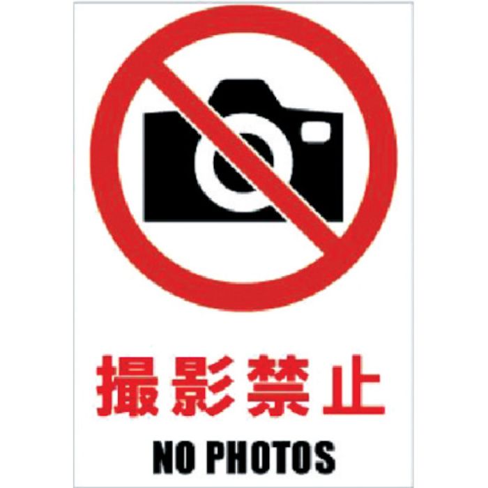 ホリコー Glassticker(ガラスステッカー)04 撮影禁止 100mm×145mm(Tcode:3818046)