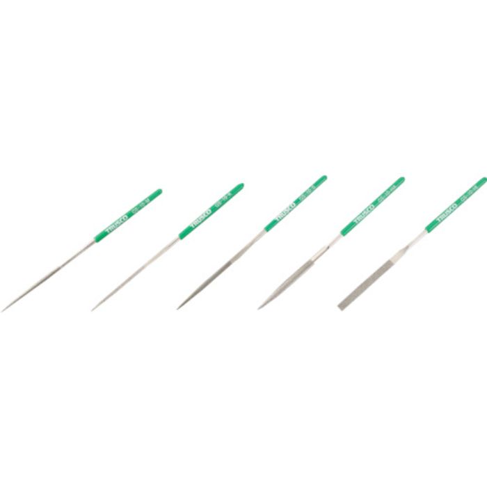 TRUSCO ダイヤモンドヤスリ 精密用#170 5本セット 全長140mmX刃長50mm(10本組サイズ) (Tcode:1176447)