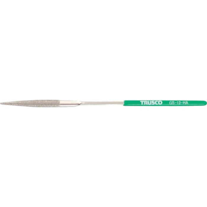 TRUSCO ダイヤモンドヤスリ 精密用#170 半丸 1本入 全長140mmX刃長40mm(12本組サイズ)(Tcode:1178806)