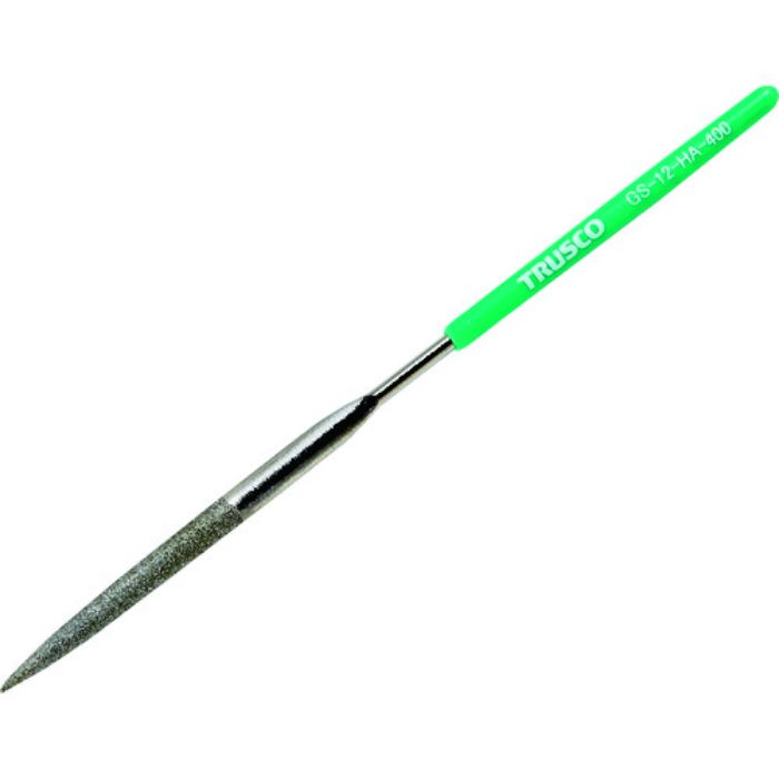 TRUSCO ダイヤモンドヤスリ 精密用#400 半丸 1本入 全長140mm(12本組サイズ)(Tcode:1607137)
