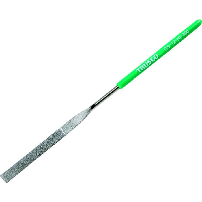 TRUSCO ダイヤモンドヤスリ 精密用#400 平 1本入 全長140mm(12本組サイズ)(Tcode:1607136)