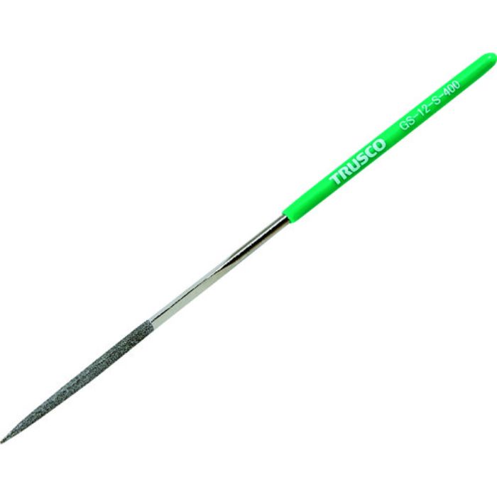 TRUSCO ダイヤモンドヤスリ 精密用#400 三角 1本入 全長140mm(12本組サイズ)(Tcode:1607141)