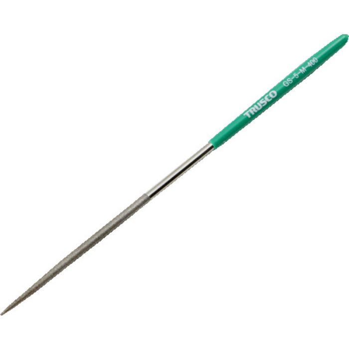 TRUSCO ダイヤモンドヤスリ 精密用#400 丸 1本入 全長200mm(5本組サイズ)(Tcode:1607123)