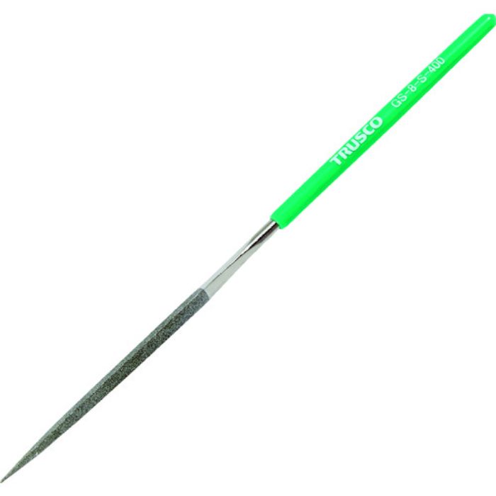 TRUSCO ダイヤモンドヤスリ 精密用#400 三角 1本入 全長180mm(8本組サイズ)(Tcode:1607130)