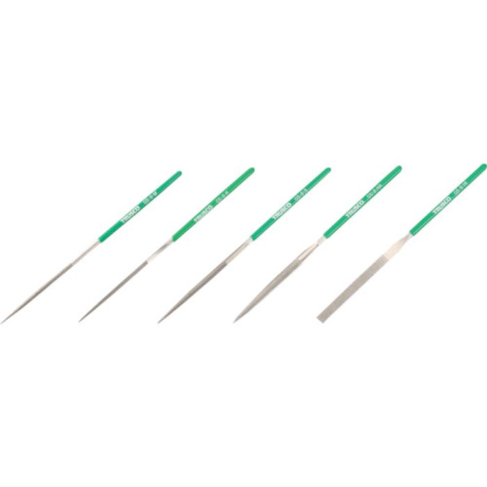 TRUSCO ダイヤモンドヤスリ 精密用#170 5本セット 全長180mm(8本組サイズ)(Tcode:1176366)