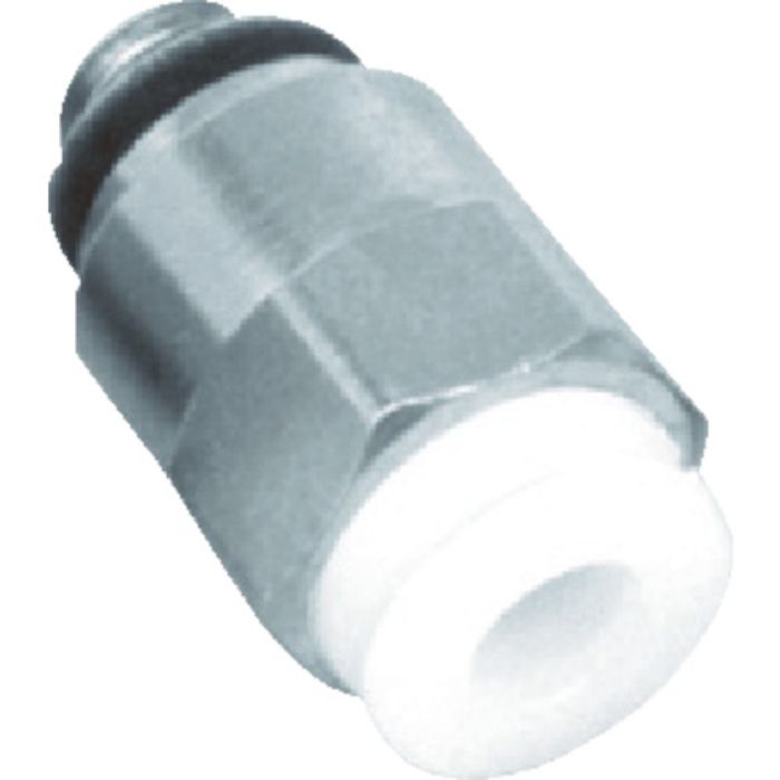 CKD チューブ継手 ニュージョイントミニタイプ ストレートタイプ 適合チューブ外径4mm 接続口径M5×0.8(Tcode:4014677)
