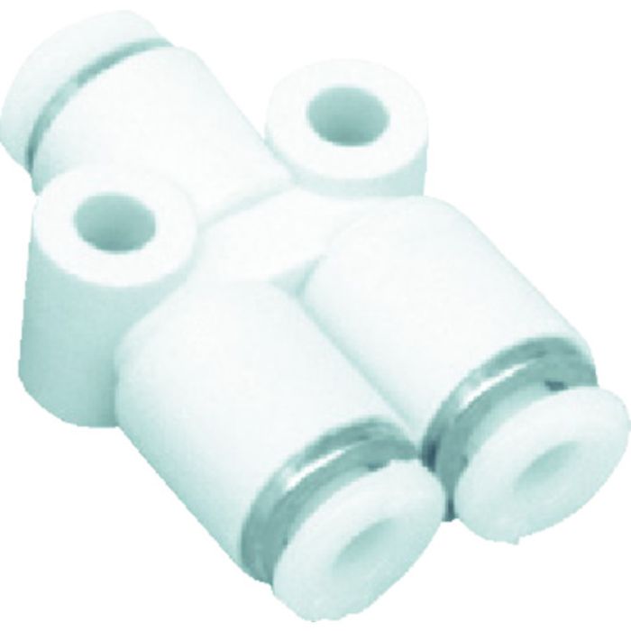 CKD チューブ継手 ニュージョイントミニタイプ Y形チーズタイプ 適合チューブ外径3.2mm/3.2mm(Tcode:4014774)
