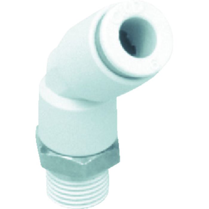 CKD チューブ継手 ニュージョイントエルボタイプ 適合チューブ外径4mm 接続口径R1/8(Tcode:4015142)