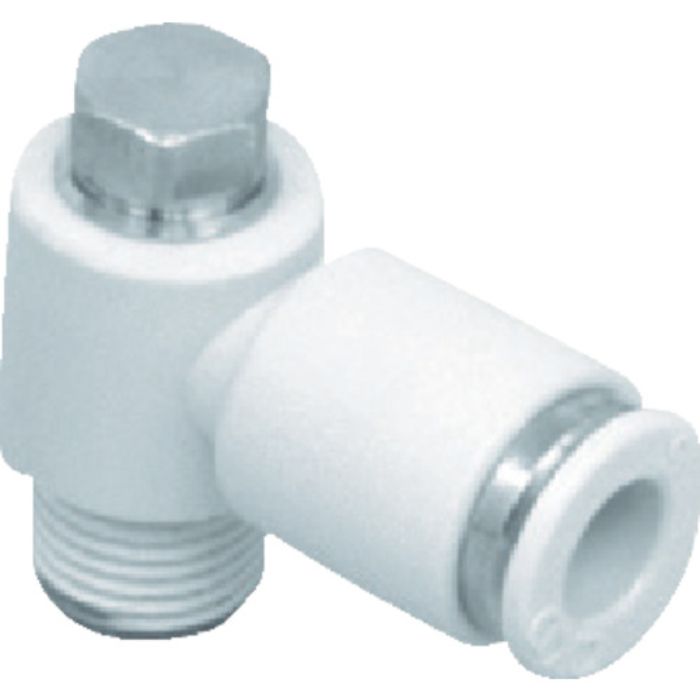 CKD ニュージョイント エルボタイプ 適合チューブ外径:6mm 接続口径M5(Tcode:4015401)