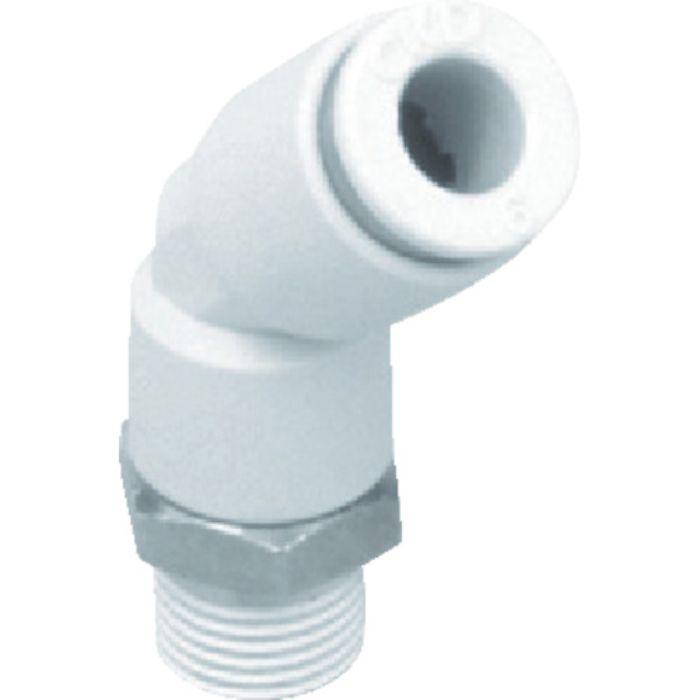 CKD チューブ継手 ニュージョイントエルボタイプ 適合チューブ外径8mm 接続口径R1/8(Tcode:4015479)